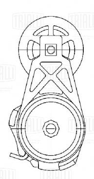 Ролик приводного ремня для автомобилей ГАЗ 33106 Валдай/ПАЗ 3205/FOTON (дв. Cummins ISF 3.8) (с натяжным механизмом) - CM 6043 - 5