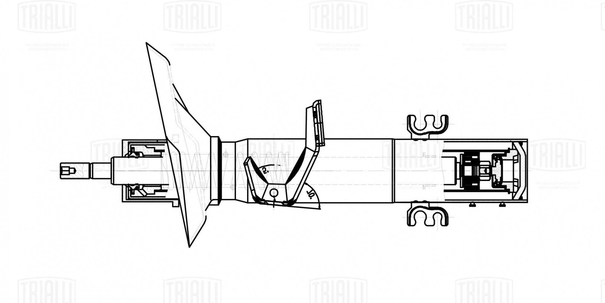 Амортизатор (стойка) передний левый для автомобиля BMW X3 (E83) (04-)