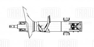 Амортизатор (стойка) передний левый для автомобиля BMW X3 (E83) (04-) - AG 26161 - 