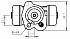 Цилиндр тормозной задний для автомобилей Toyota Corolla (01-)/Yaris Verso (99-) левый d=17.5мм - CF 194101 - 3