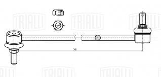 Стойка стабилизатора переднего левая для автомобиля Hyundai Santa Fe (06-)/Kia Sorento (09-) - SP 0814 - 2