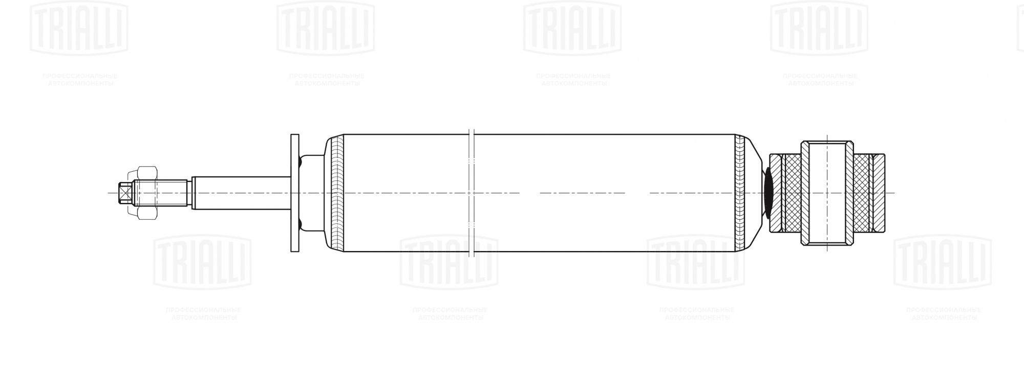 Амортизатор задний для автомобиля Chevrolet Orlando (10-) AG 05513 |  автозапчасти Trialli