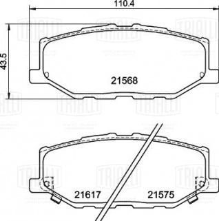 Колодки тормозные дисковые передние для автомобилей Suzuki Jimny (18-) - PF 4431 - 2