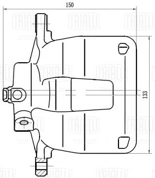 Суппорт тормозной для автомобилей Peugeot Boxer (06-)/Citroen Jumper (06-) задний правый d=48мм - CF 103568 - 3