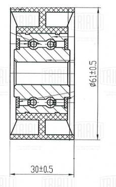 Ролик приводного ремня для автомобилей Ford Transit (13-) 1.5d/1.6d (опорный) - CM 5431 - 
