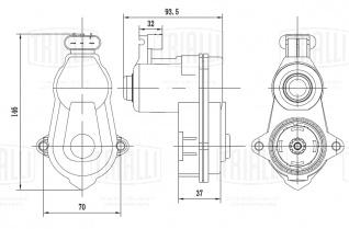 Электродвигатель стояночного тормоза для автомобилей BMW 5 F10/F11/F07 (10-) - RCM 052311 - 2