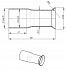 Соединитель труб глушителя - переходник d=55мм/R30/d=56мм L=120 (алюминизированная сталь) - EMP 553056 - 2