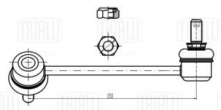 Стойка стабилизатора передняя левая для автомобиля Great Wall Hover (05-) - SP 3005 - 2