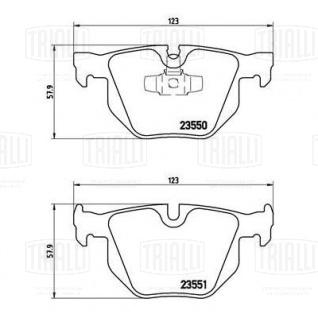 Колодки тормозные дисковые для автомобилей BMW 3 (E90/91/92/93) (05-) (PF 4016) задние - PF 4016 - 2