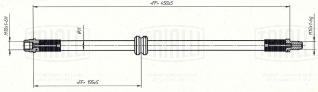 Шланг тормозной передний для автомобилей Лада X-Ray (15-)/Renault Duster (10-)/Sandero (14-) - BF 0977 - 2