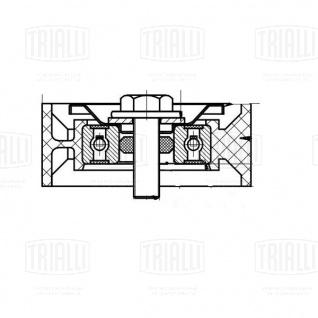 Ролик приводного ремня для автомобилей Opel Insignia (08-) 2.0d [A20D] (опорный) (CM 5119) - CM 5119 - 3