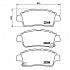 Колодки тормозные для автомобилей Toyota Vitz (99-) / FunCargo (99-) / Platz (00-) дисковые передние - PF 4344 - 4