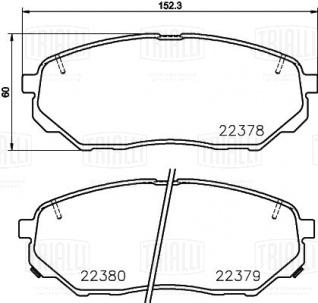 Колодки тормозные дисковые передние для автомобилей Hyundai Santa Fe (18-) / Kia Sorento (15-) с колёсными дисками R17 - PF 0877 - 2