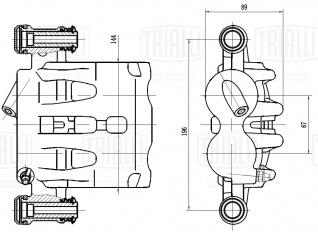Суппорт тормозной для автомобилей Peugeot Boxer (06-)/Citroen Jumper (06-) передний правый d=44/48мм - CF 103566 - 3