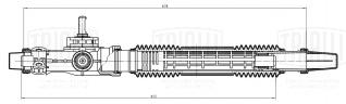 Рулевой механизм (рейка) механическая для автомобиля Лада Granta 2190/2191 с ЭУР (3.1 об.) (CR 192) - CR 192 - 2