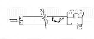Амортизатор (стойка) передний левый для автомобиля Kia Picanto (11-) - AG 08143 - 
