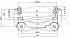 Скоба переднего правого тормозного суппорта для автомобилей Toyota RAV 4 (06-)/Auris II (12-) - CF 012069 - 3