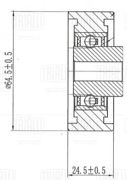 Ролик ГРМ для автомобилей Audi A6 C4 (94-) 2.5d (опорный) - CM 7041 - 2