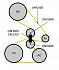 Ролик приводного ремня для автомобилей Acura MDX (00-) 3.5i/3.7i (с натяжным механизмом) (CM 5437) - CM 5437 - 3