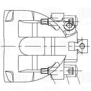 Суппорт тормозной для автомобилей Volvo S60 (00-)/S80 (98-)/V70 (00-)/XC70 (00-) задний левый d=42мм - CF 103557 - 3
