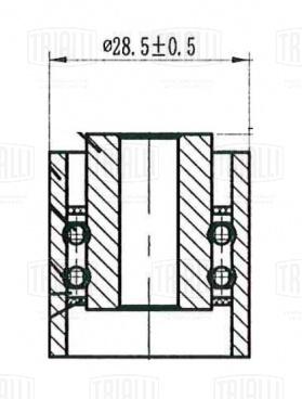 Ролик ГРМ для автомобилей VW Passat B4 (93-) 1.9d (опорный) - CM 6417 - 