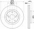 Диск тормозной передний для автомобилей Toyota Camry (06-)/RAV 4 (06-) d=296 - DF 190301 - 3