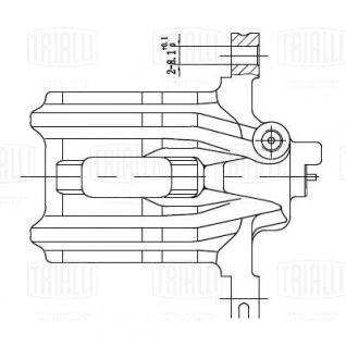 Суппорт тормозной для автомобилей Honda Accord (02-)/(08-)/CR-V (02-) задний левый d=38мм - CF 190607 - 3